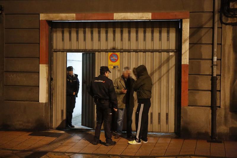 Las imágenes del crimen en La Felguera