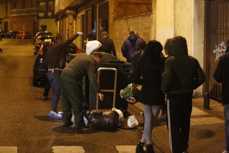 Las imágenes del crimen en La Felguera