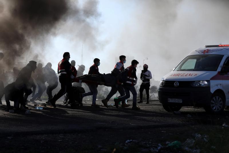 Miles de personas de Cisjordania y Gaza salen a protestar la decisión de Donald Trump de reconocer a Jerusalén como la capital israelí