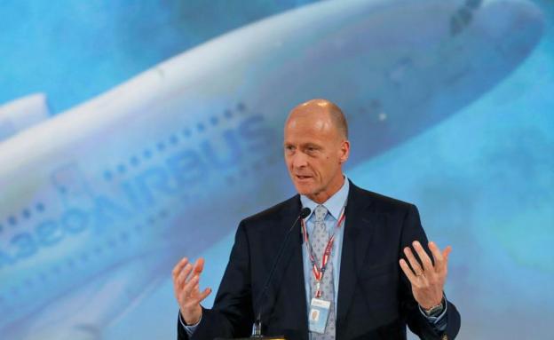 Tom Enders durante la presentación del nuevo Airbus A380.