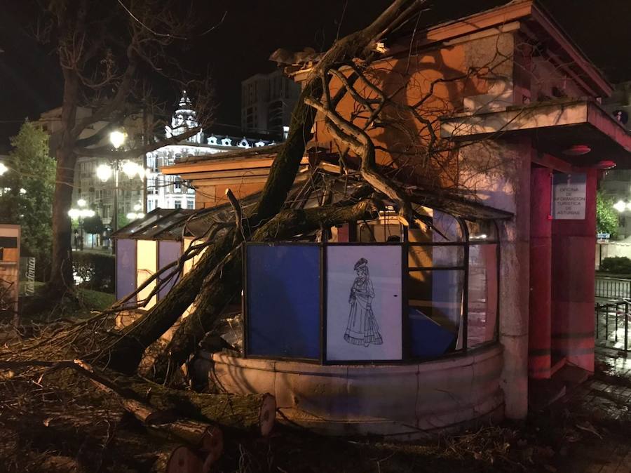 Bruno se deja sentir en Asturias