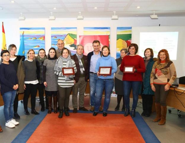 Entrega de los premios del concurso de Gozón. 