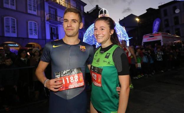 Aitor Fernández y Adela Villa ganan la San Silvestre de Avilés