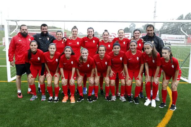 Plantilla del Sporting femenino de Segunda División. 