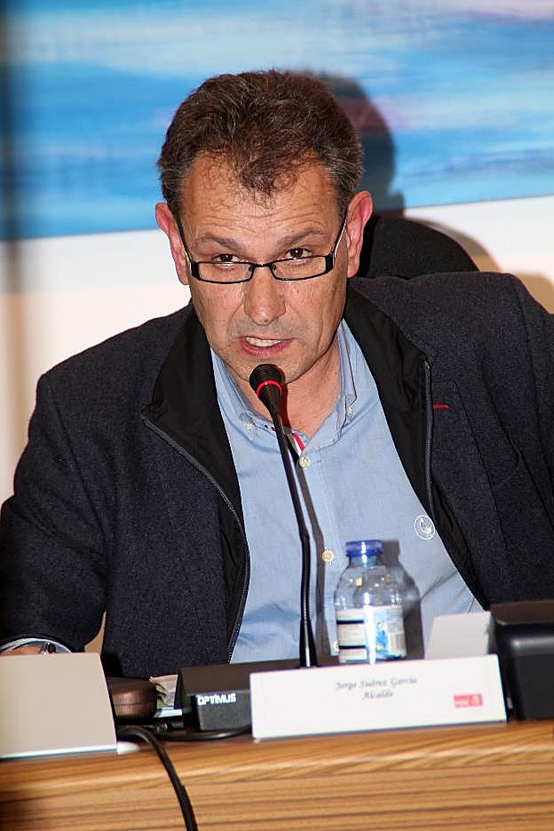 El alcalde, Jorge Suárez. 