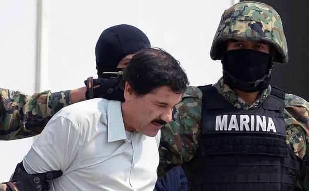'El Chapo' Guzmán, en febrero de 2014, cuando fue detenido por primera vez.