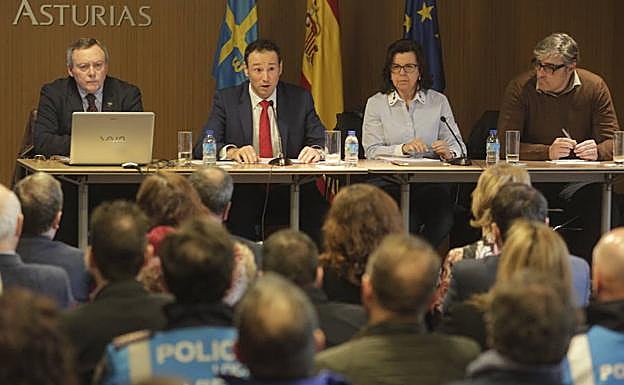 Eugenio García, Guillermo Martínez y María Jesús Álvarez. 