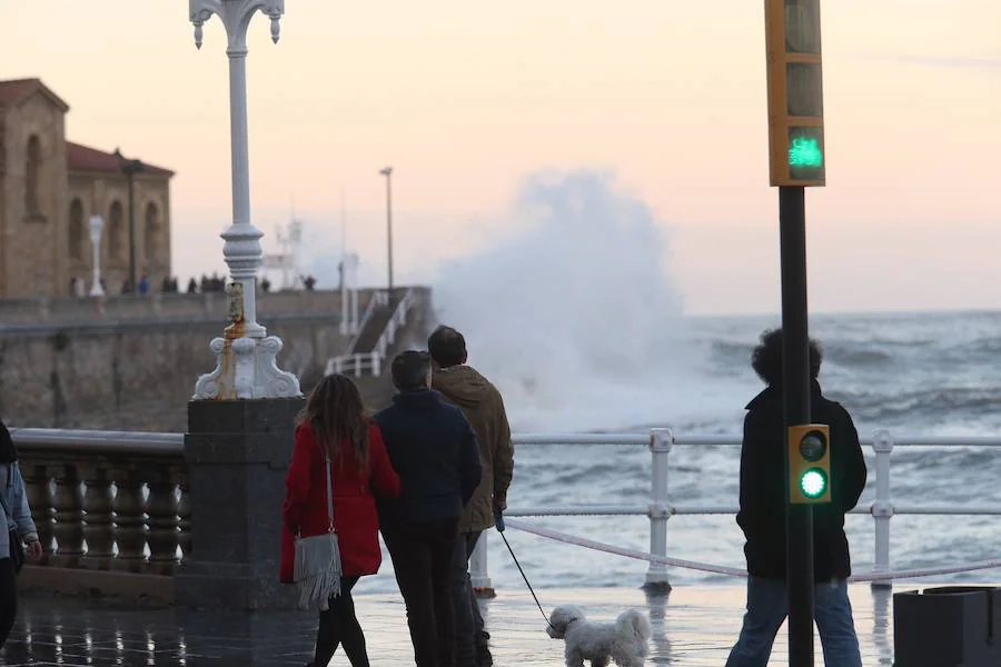 El temporal se hace notar en Asturias