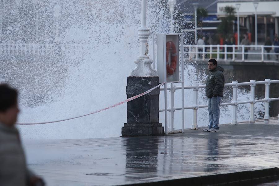 El temporal se hace notar en Asturias