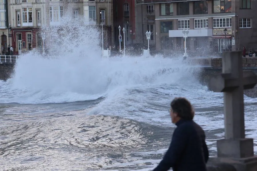 El temporal se hace notar en Asturias