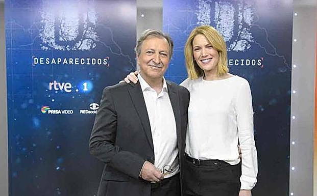 Paco Lobatón y Silvia Intxaurrondo, responsable de 'Desaparecidos' de TVE1