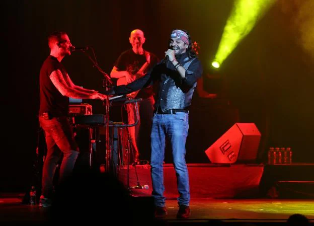 Javier Labandón, durante un concierto en Asturias. 