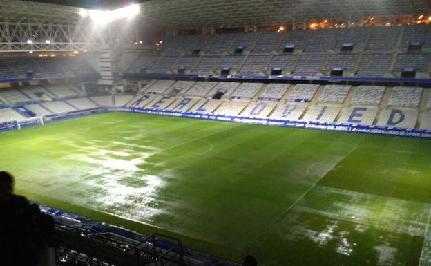 Estadio Carlos Tartiere, esta noche. 