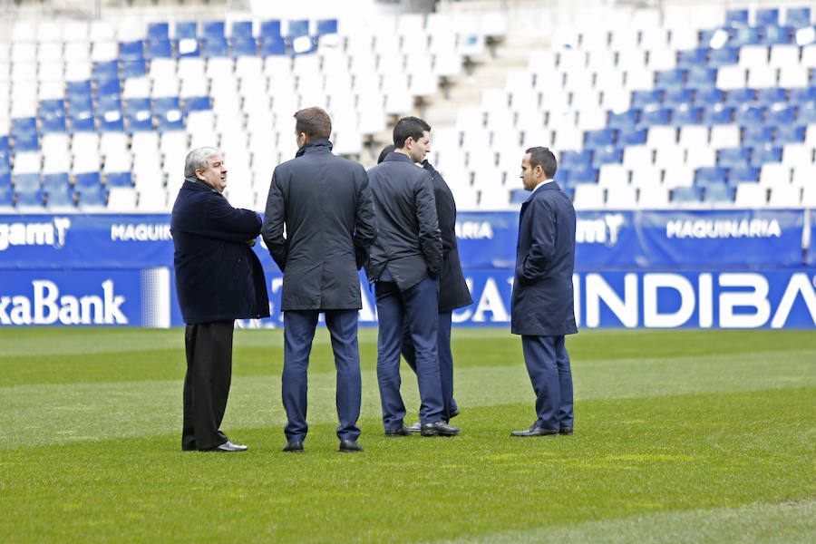 El ambiente previo al partido en el interior del Tariere