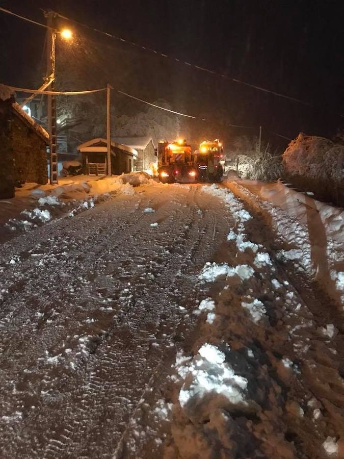 Nieve, frío y lluvia en Asturias
