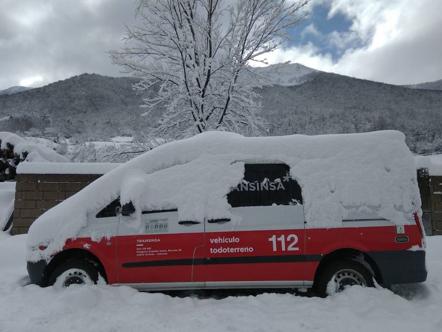 Nieve, frío y lluvia en Asturias
