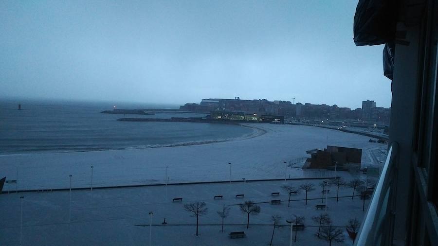 Nieve, frío y lluvia en Asturias