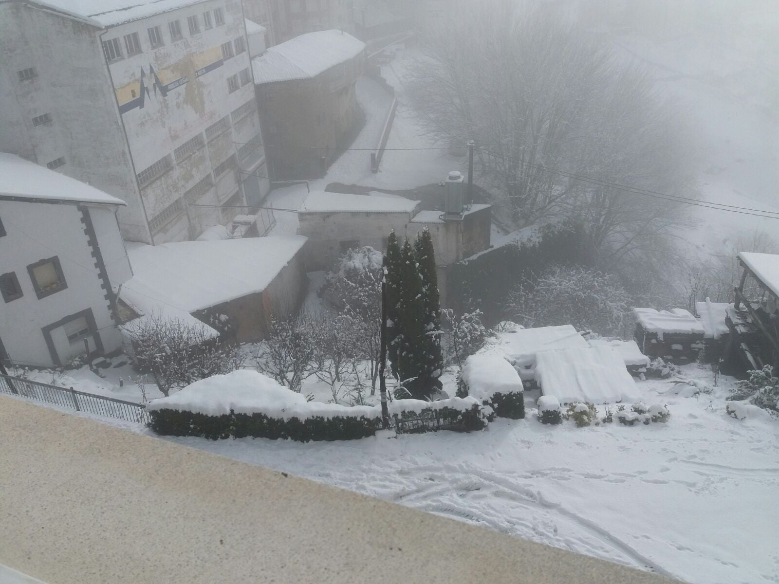 Nieve, frío y lluvia en Asturias