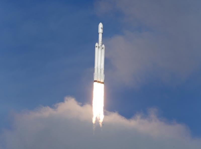 El lanzamiento del Falcon Heavy, en imágenes