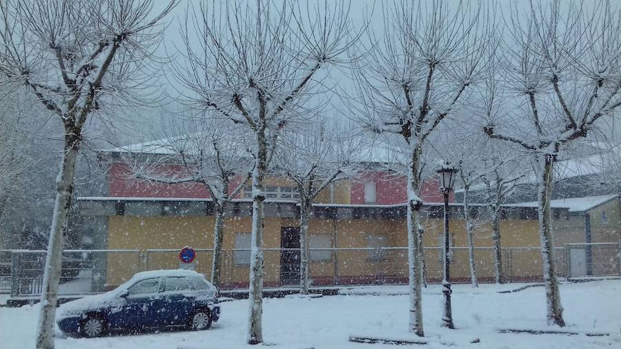 Oriente, Occidente, Valles Mineros... Incluso Oviedo ha vivido este miércoles una jornada marcada por las intensas precipitaciones en forma de nieve, que sigue cayendo en cotas bajas.