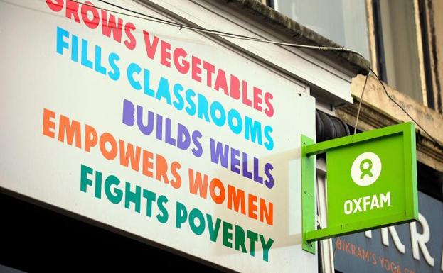 Un establecimiento de Oxfam en Glasgow.