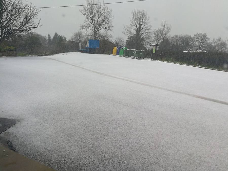 El granizo se hizo notar en Quintes