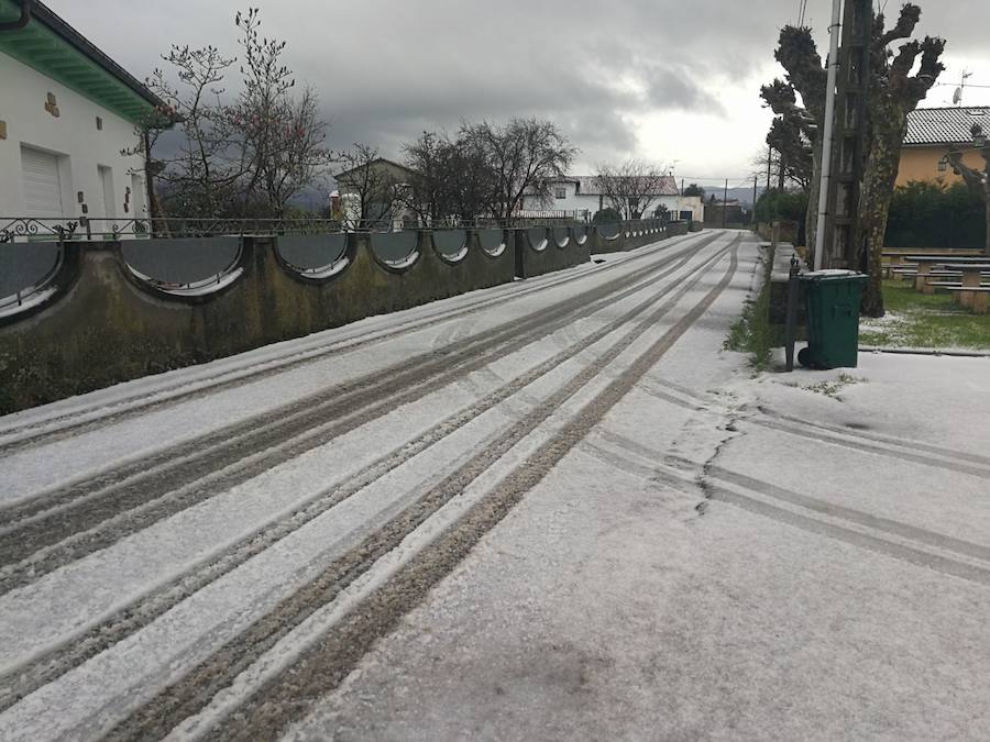 El granizo se hizo notar en Quintes