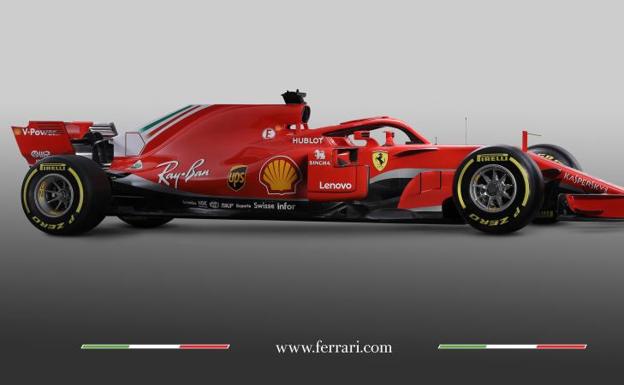 El nuevo monoplaza de Ferrari, el SF71H. 