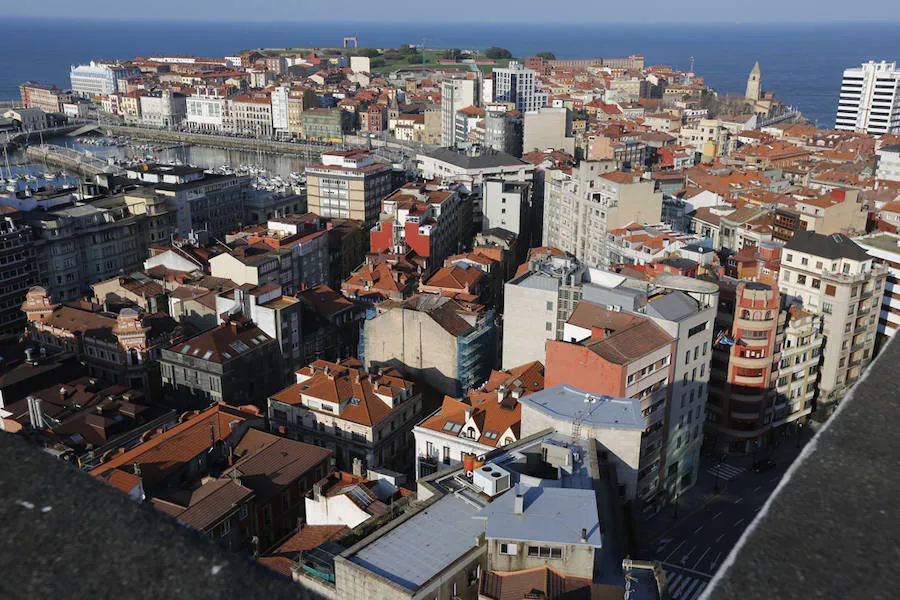 Imágenes tomadas desde los lugares más altos de la ciudad. Vista desde el edificio Bankunión.