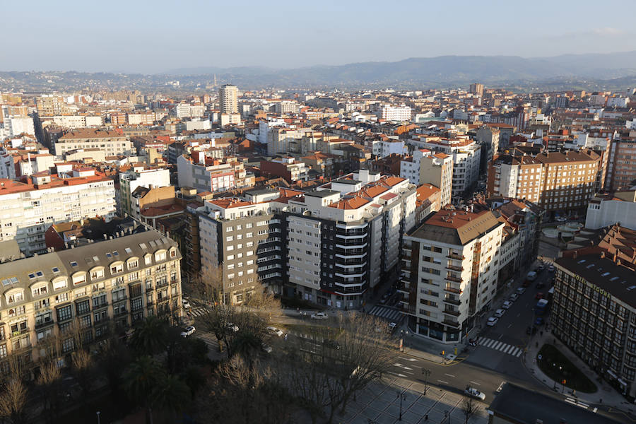 Imágenes tomadas desde los lugares más altos de la ciudad. Vista desde Begoña.