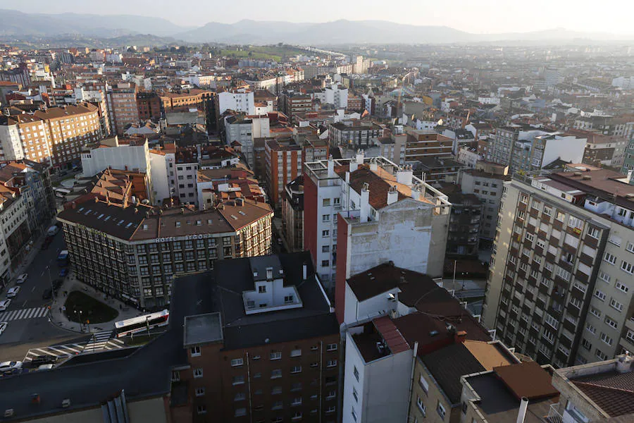 Imágenes tomadas desde los lugares más altos de la ciudad. Vista desde Begoña.