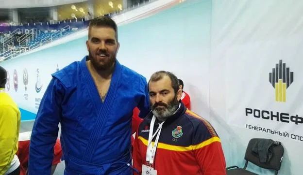 David Rodríguez con Felipe Sánchez. 