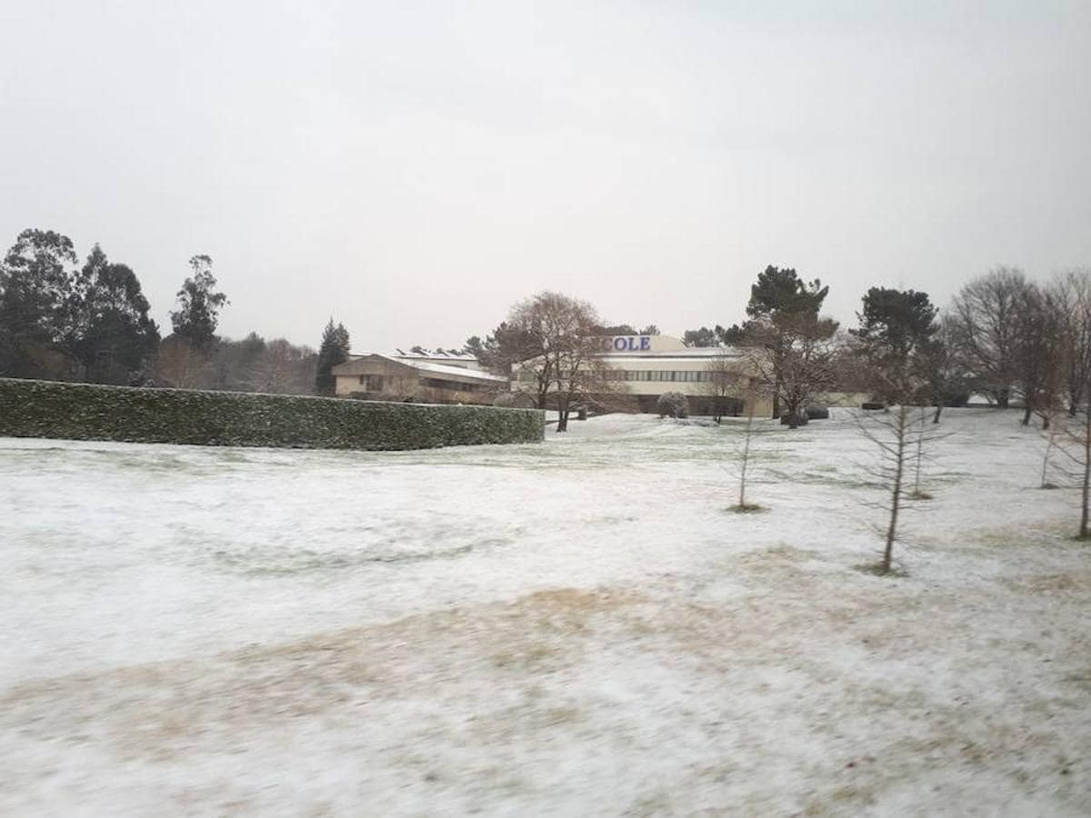 Fotos: Oviedo y el centro de la región amanecen cubiertos de nieve