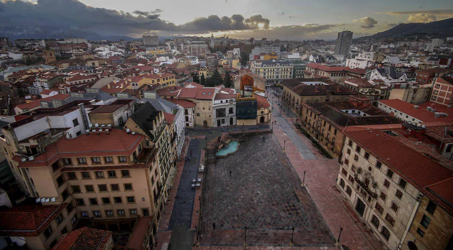 Imágenes tomadas desde los lugares más altos de la capital del Principado