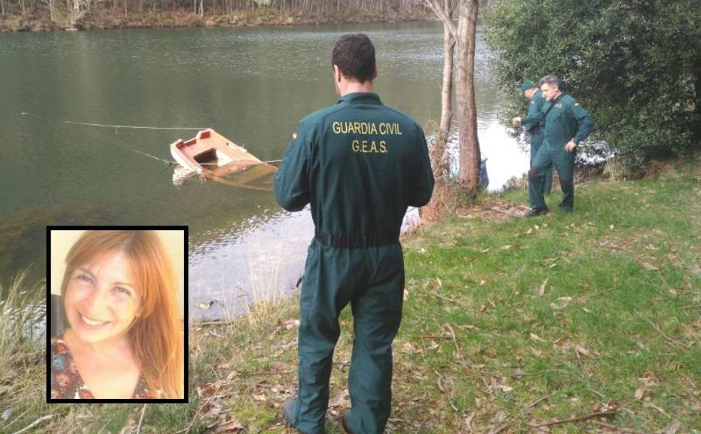 La zona del embalse de Arbón, donde apareció el cadáver de Paz Fernández Borrego, se encuentra acordonada.