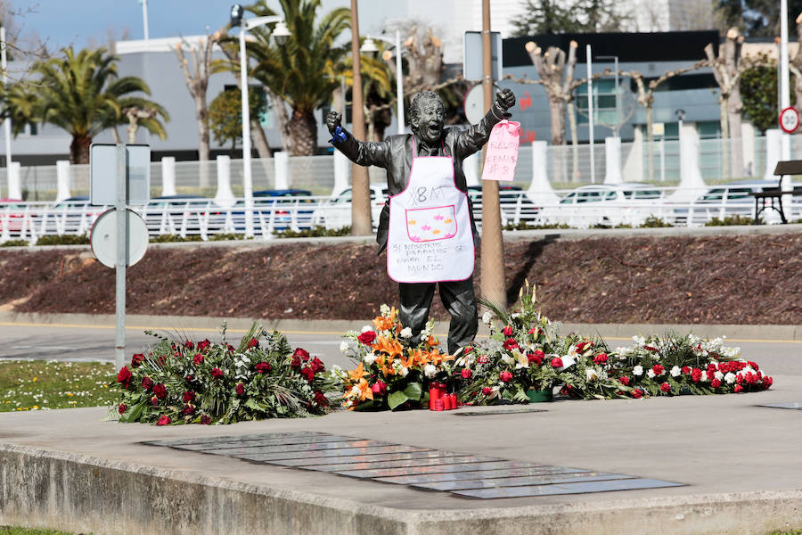 Varias esculturas de la región se suman a la reivindicación