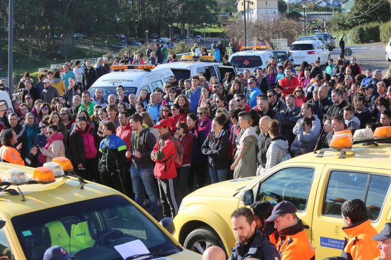 Nueva jornada de búsqueda de Concepción Barbeira en Avilés. Más de 300 personas han participado en el rastreo de la costa en el entorno de la playa de Santa María del Mar. 