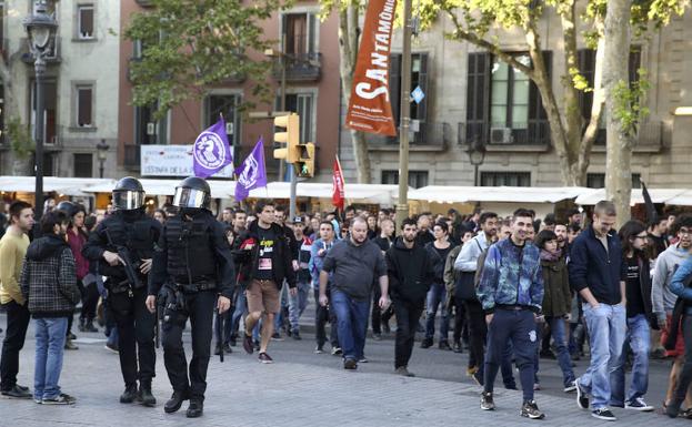 Manifestación convocada por Arran en Barcelona.