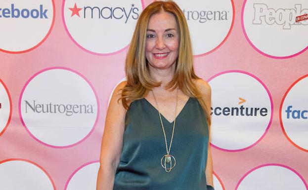 Cano posa a su llegada a la alfombra roja de la edición de 2018 de las '25 mujeres más poderosas de la revista People en Español'.