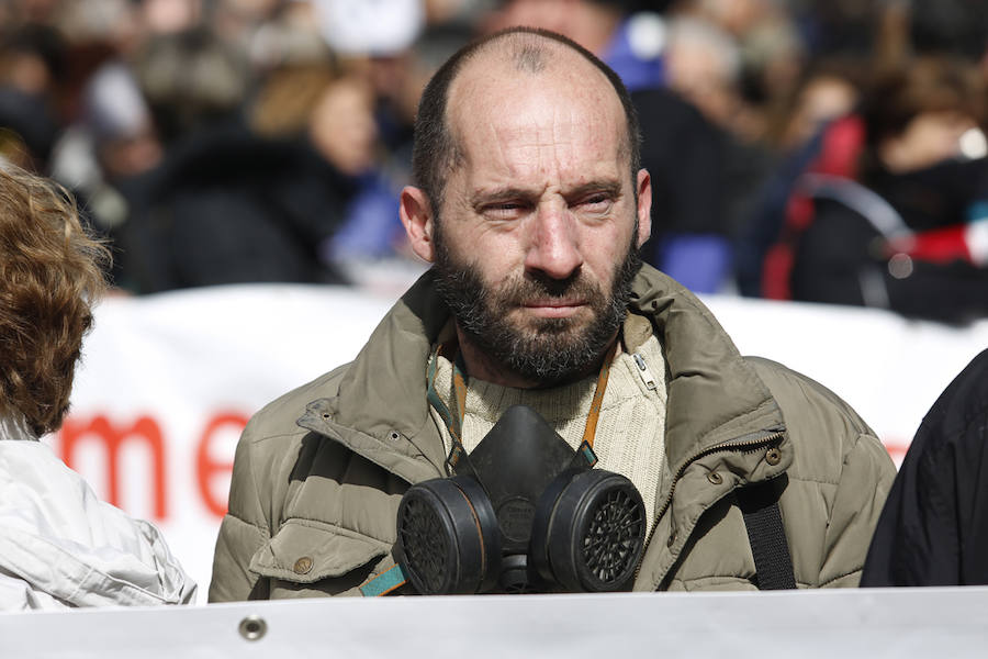 Fotos: Miles de personas se concentra en Gijón contra la contaminación en Asturias