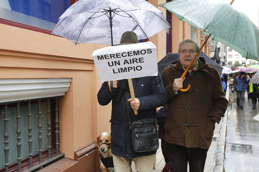 Fotos: Miles de personas se concentra en Gijón contra la contaminación en Asturias