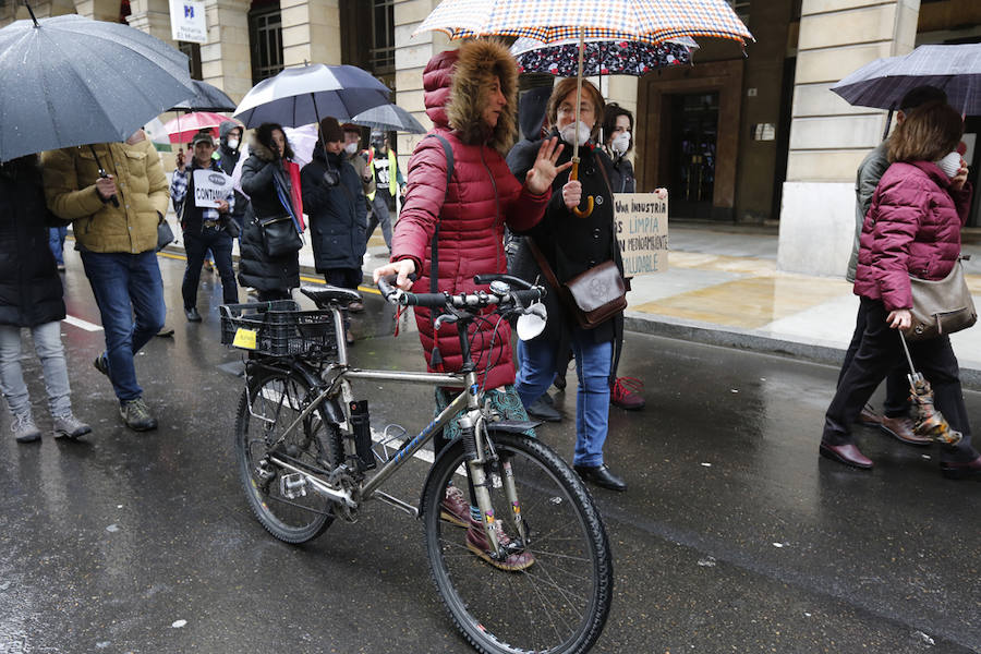 Fotos: Miles de personas se concentra en Gijón contra la contaminación en Asturias