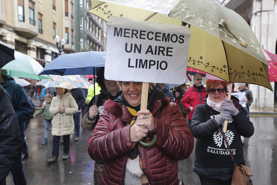 Fotos: Miles de personas se concentra en Gijón contra la contaminación en Asturias