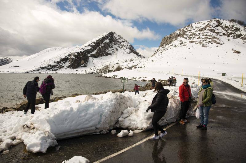 Fotos: El buen tiempo llena las calles de Asturias