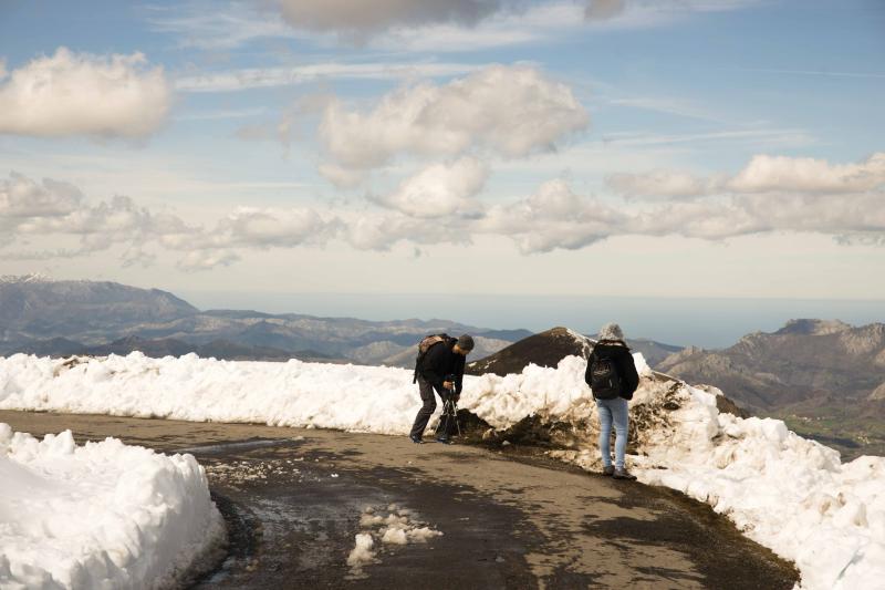 La preciosa estampa que ofrece estos días el paraje protegido atrae a multitud de turistas y provoca colas