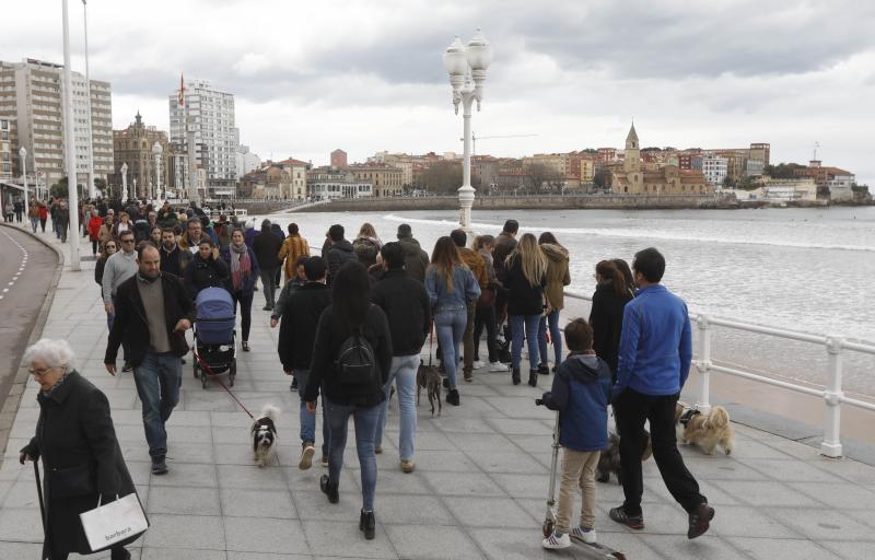 La previsión de mal tiempo no ha desincentivado a los visitantes y Asturias ha alcanzado una elevada tasa de ocupación esta Semana Santa. En los momentos en los que la lluvia ha dado una tregua, los turistas no han dudado en salir a disfrutar de los paisajes y las ciudades del Principado, de Oriente a Occidente. 