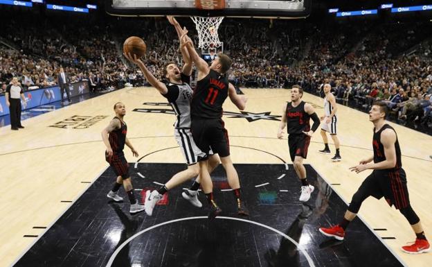 Pau Gasol, en una entrada.