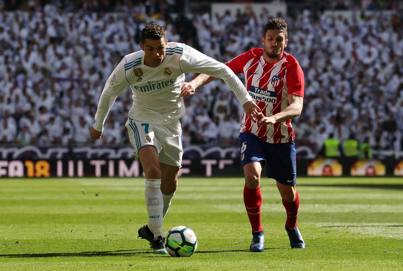 Las mejores imágenes del partido de la 31ª jornada entre el Real Madrid y el Atlético. 