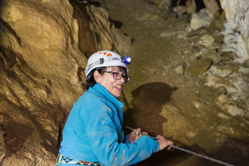 El Grupo Torreblanca recreó la primera bajada a la cueva de Tito Bustillo. En la recreación participaron algunos de los descubridores