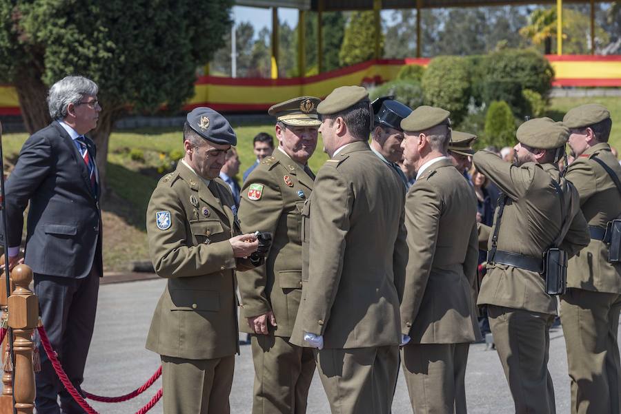 El delegado del Gobierno en Asturias, Mariano Marín, asiste al acto de conmemoración del XXX aniversario de la Unidad de Servicios del Acuartelamiento (USAC) Cabo Noval